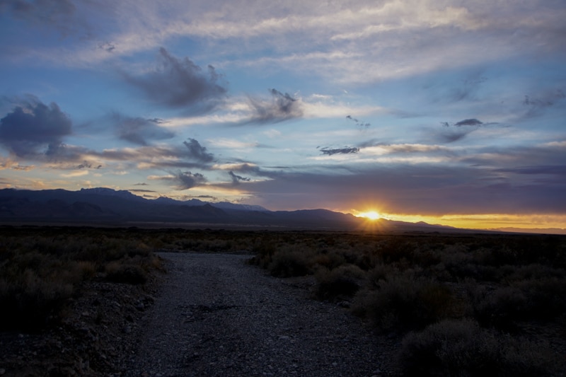 Sunset from Desert National Wildlife Refuge