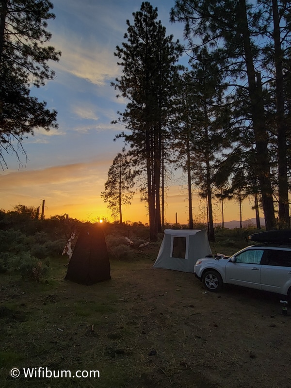 Sunset near Yosemite Camp 6