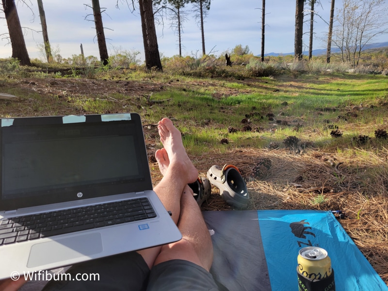 how to get internet while camping based on personal experience