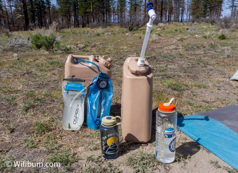 water containers for camping