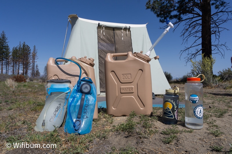 water storage containers for camping