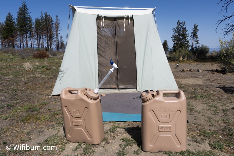 water storage containers and camping water tanks