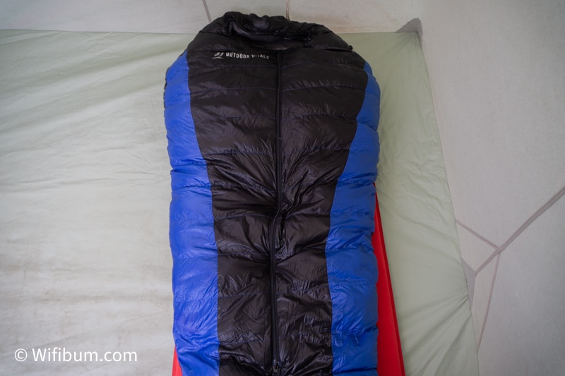 The Outdoor Vitals Atlas Sleeping Bag: Warm and Affordable - WifiBum