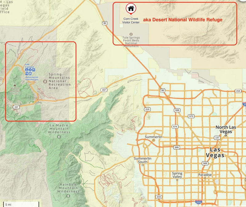 Dispersed Camping Las Vegas Map