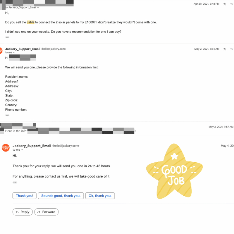 Jackery vs Rockpals customer service