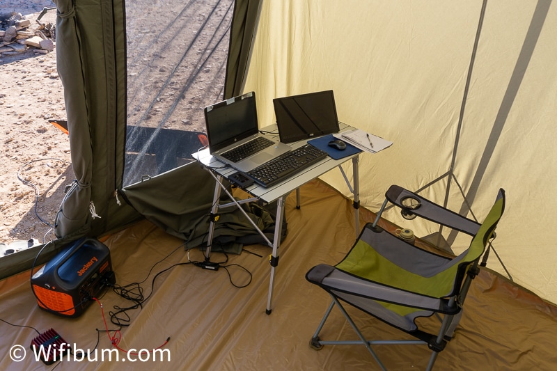 backyard tent office