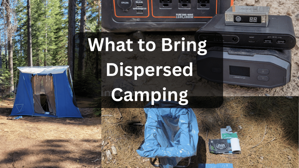 what to bring dispersed camping
