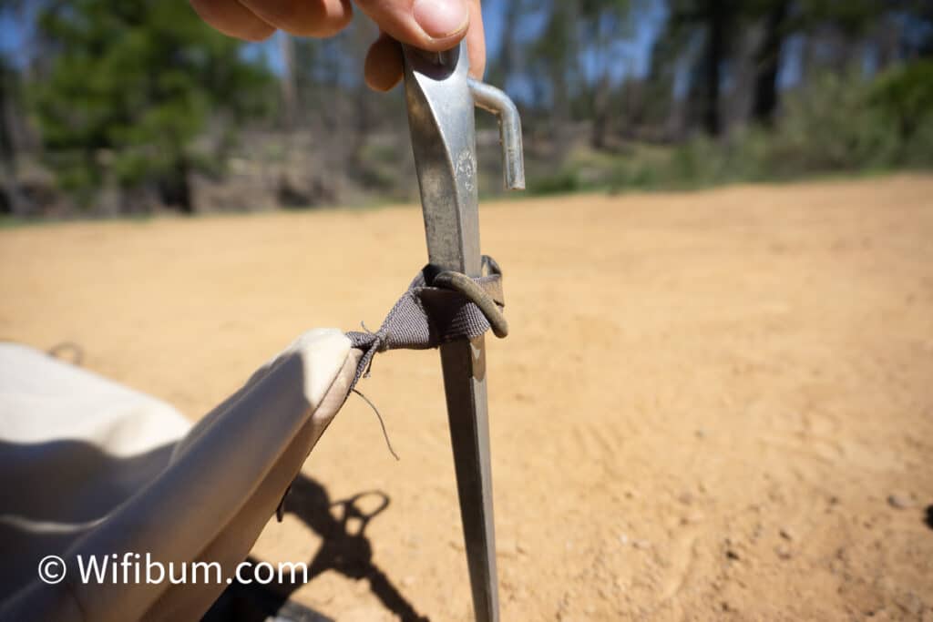 teton mesa canvas tent stake loops