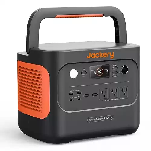 Jackery Explorer 1000 Plus Portable Power Station,1264Wh