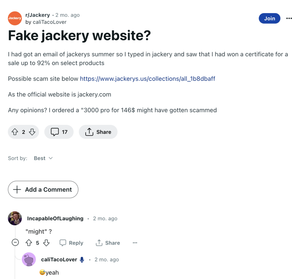 jackery going out of business reddit