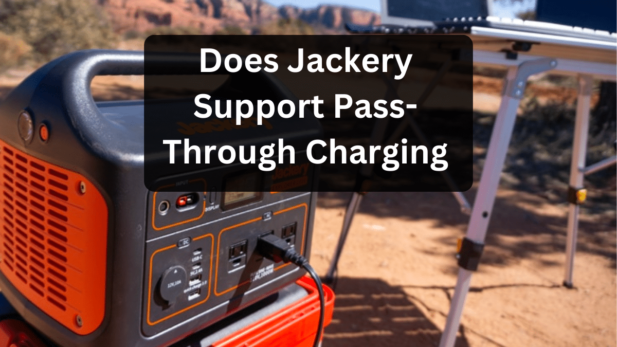 Does the Jackery Portable Power Station Support Pass-Through Charging?